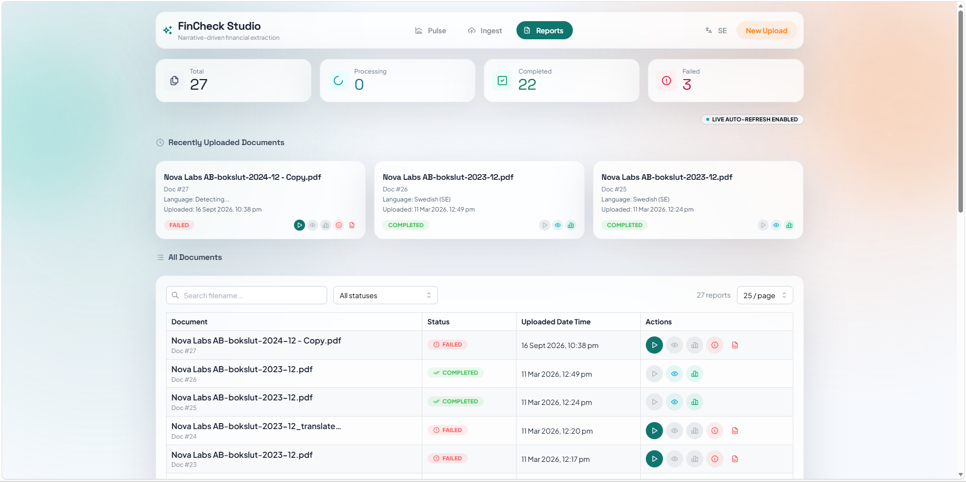 Annual report validation workspace for Swedish K2 filings