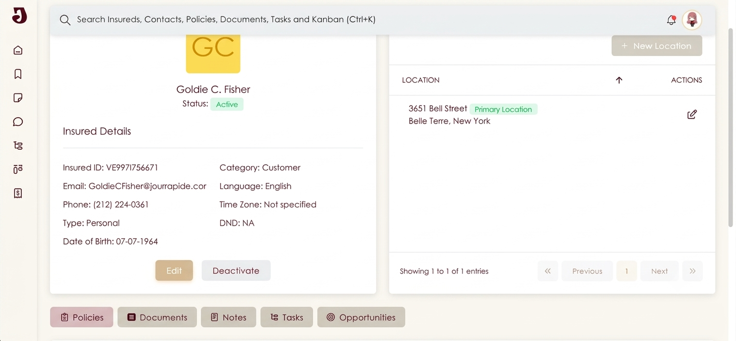 Insurance CRM with shared inbox and WhatsApp